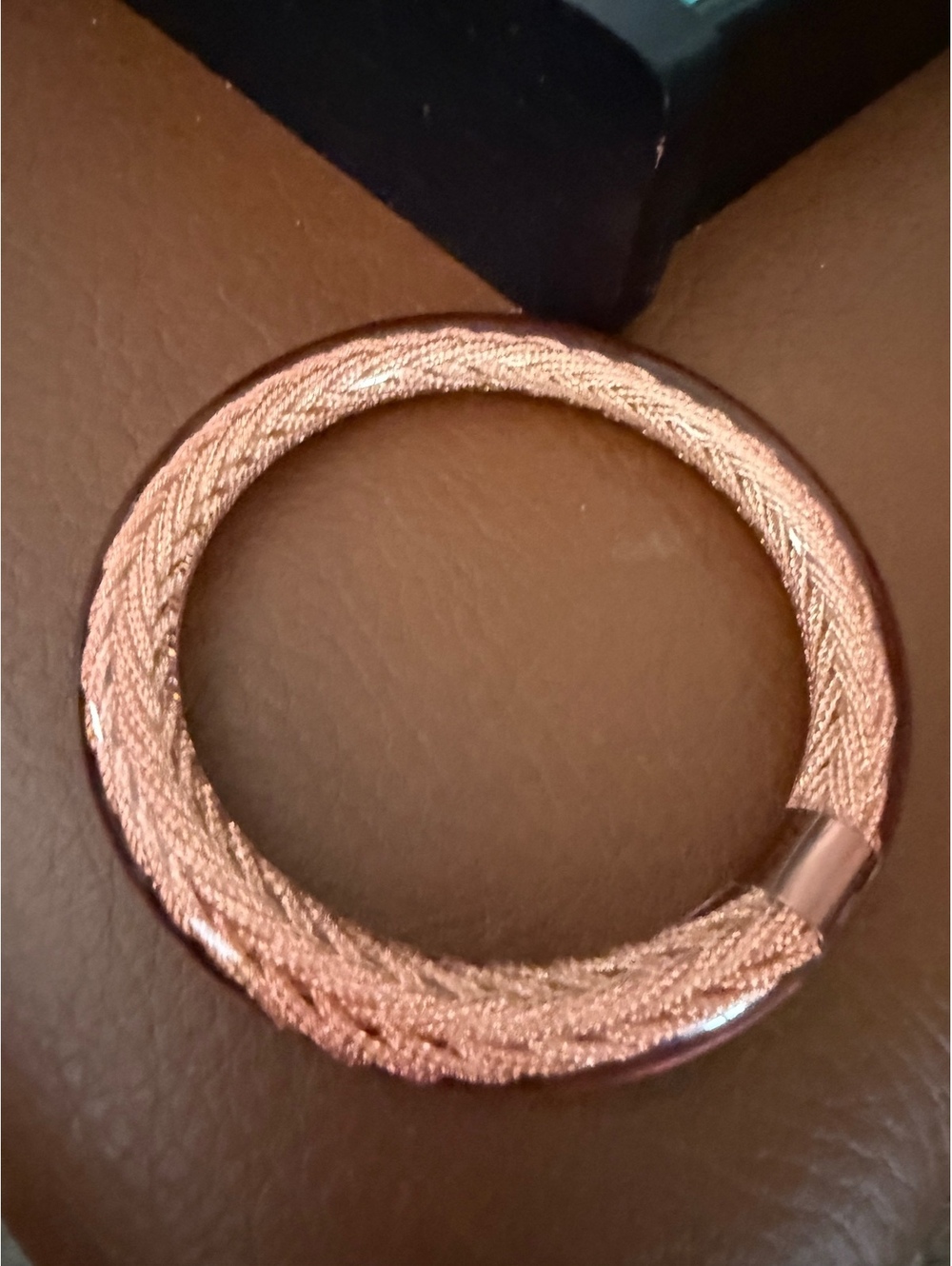 Gorgeous ROSE GOLD pono resin Italian colored bracelet